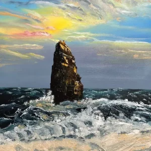 Ewige Brandung im Abendrot